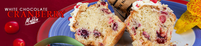 White Chocolate Cranberry Muffin