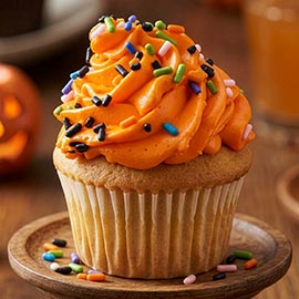 Pumpkin Buttercream Cupcake