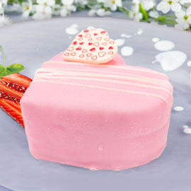 Red Velvet Strawberry Heart